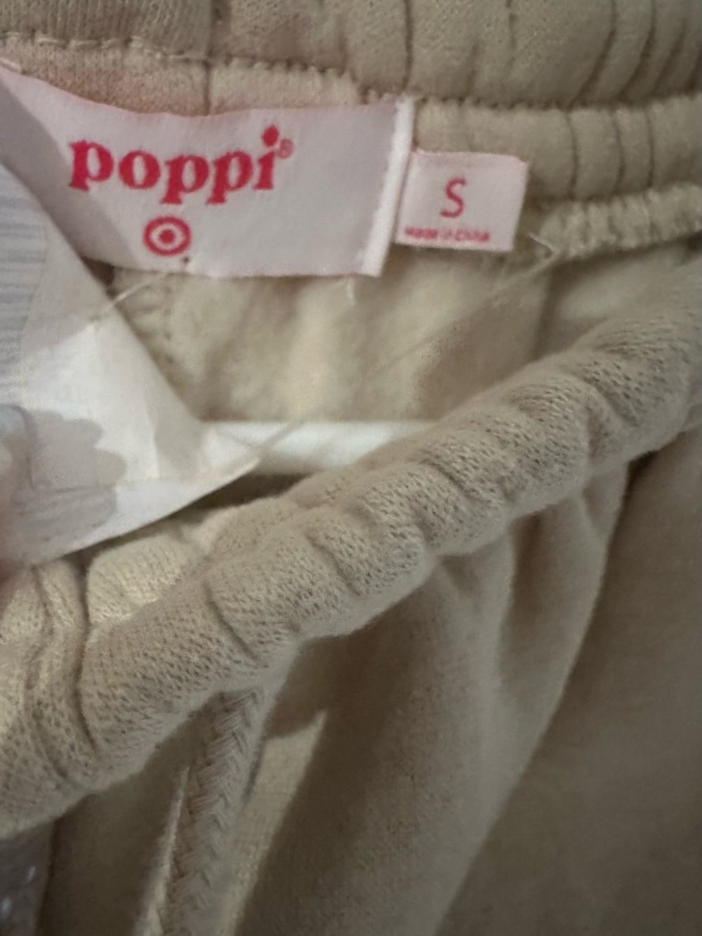 Beige Graphic Logo Sweatpants for Women - Picture 6 of 7